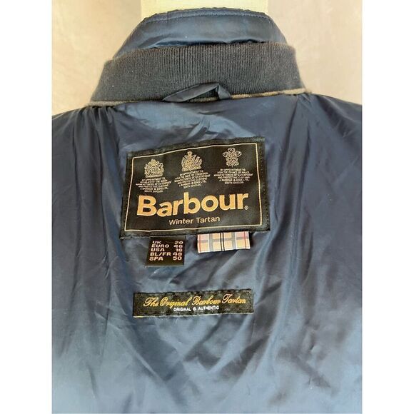 Barbour Jacket Womens 16 Charlotte Quilt Winter Tartan - Picture 6 of 6